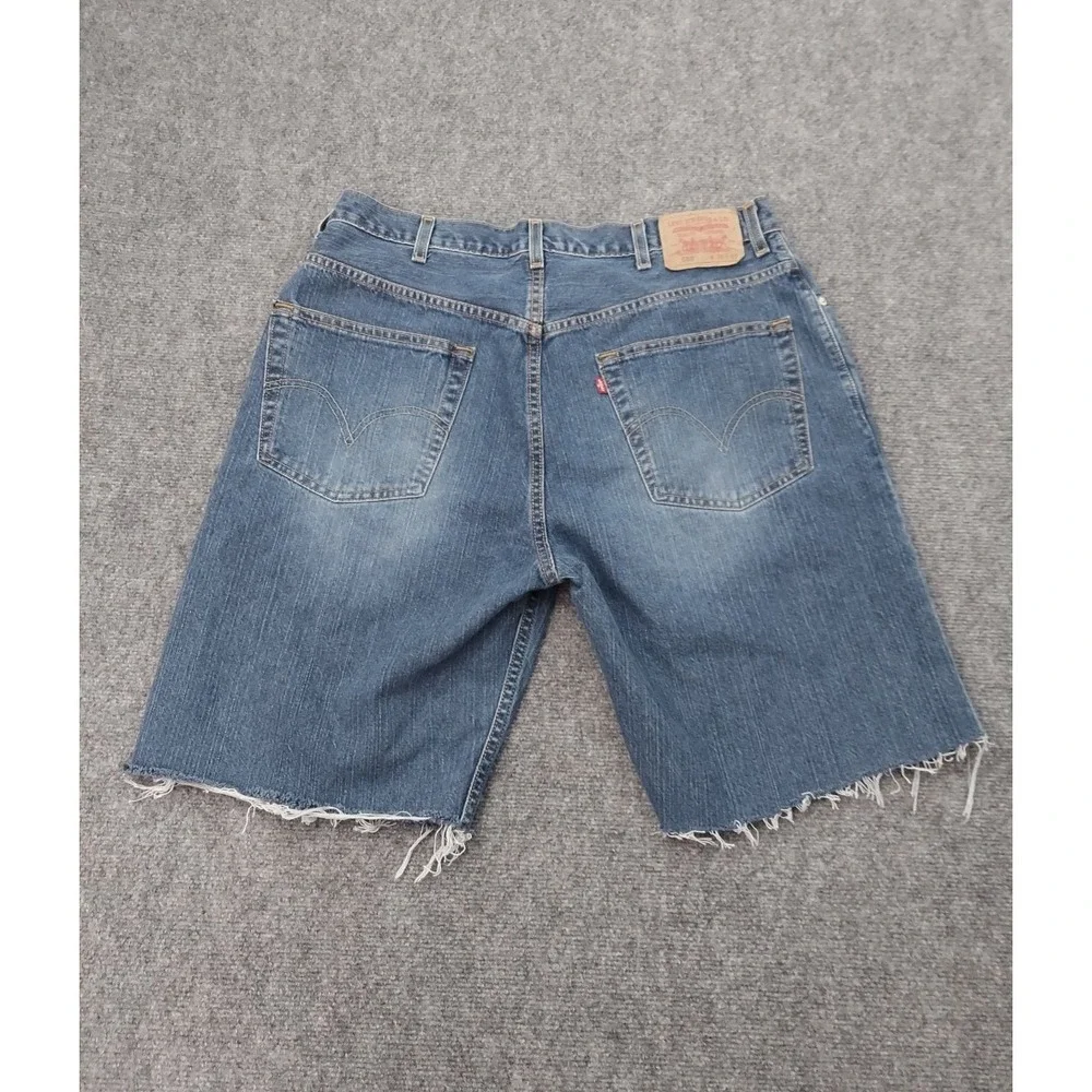 Vtg LEVIS‎ 559 Cutoff Shorts Men 36 (tag 38) Mens Blue Relaxed Straight Cotton
